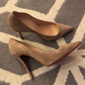 Christian Louboutin Decoltish Suede Pump